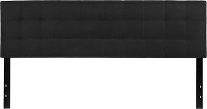 Flash Furniture Bedford Tufted Upholstered King Size Headboard in Black Fabric - Image 7