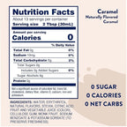 Jordan's Skinny Syrups Sugar Free Coffee Syrup, Caramel Flavor Drink Mix, Zero Calorie Flavoring for Chai Latte, Protein Shake, Food, Gluten Free, Keto Friendly, 25.4 Fl Oz, 1 Pack