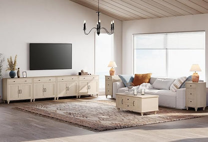 WAMPAT Farmhouse TV Stand for 85 inch TV - Image 8