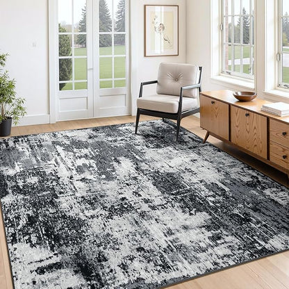 RELEANY Washable 7'x9' Abstract Area Rug - Image 8