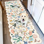 2x6 Washable Hallway Runner Rug: Floral Kitchen Rugs by HYHAOYUNLAI