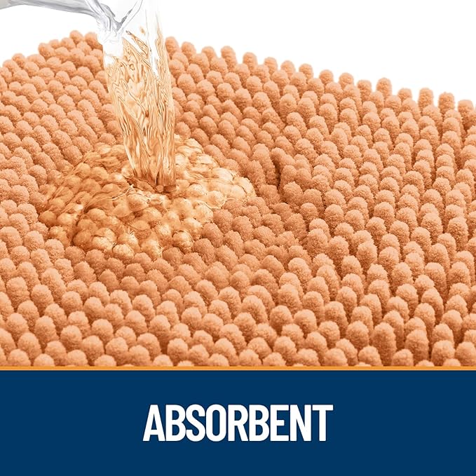 OLANLY Dog Door Mat for Muddy Paws 54x32, Super Absorbent Chenille Mud Mat | - Image 3