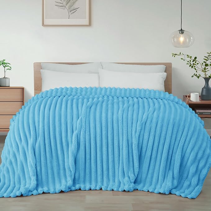 Exclusivo Mezcla Striped Queen Size Fleece Blanket by ExclusivoMezcla