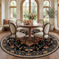 RELEANY Washable Area Rug, Round 7ft, Water Repellent, Pet Friendly, Vintage by RELEANY