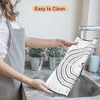 Silicone Pastry Mat, Baking Mat for Rolling Out Dough, 20''(W)28''(L), Dough Mat for Rolling, Black Fondant Mat