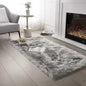 SERISSA 3x5 Fluffy Grey Faux Fur Area Rug by SERISSAHomeDecorCollection