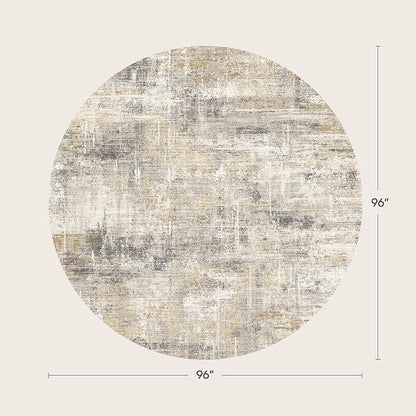 8ft Area Rug for Living Room, Abstract Washable Non-Slip Large Rugs, Dining Room - Image 2