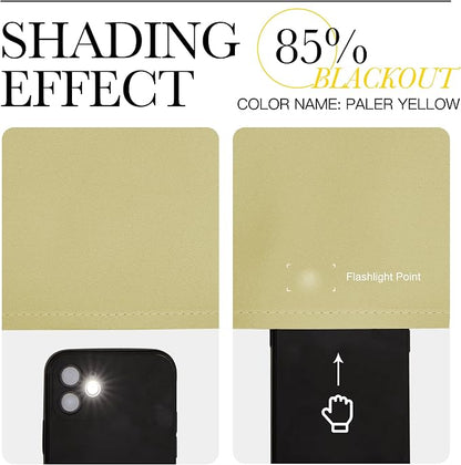 NICETOWN Paler Yellow Blackout Curtains - Image 7
