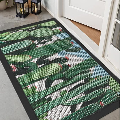 LUMI Outside Welcome Door Mat 32x47, Non-Slip Durable Rubber Easy Clean | - Image 3