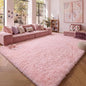 Pink 6x9 Area Rugs for Living Room Bedroom, Large Fluffy Bedside Throw Rug by ONASAR