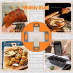 2PCS Reusable Silicone Bread Loaf Pan Liner, Food-Grade Silicone Bread Sling, Sourdough Bread Baking Mat, Loaf Pan Lifters, Non-Stick &Easy Clean Dough Transfer Tool, Fits 9x5 or 1.5lb Loaf Pans,Grey