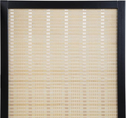 Roundhill Furniture Inkwell 4-Panel Bamboo Room Divider, Folding Portable - Image 6