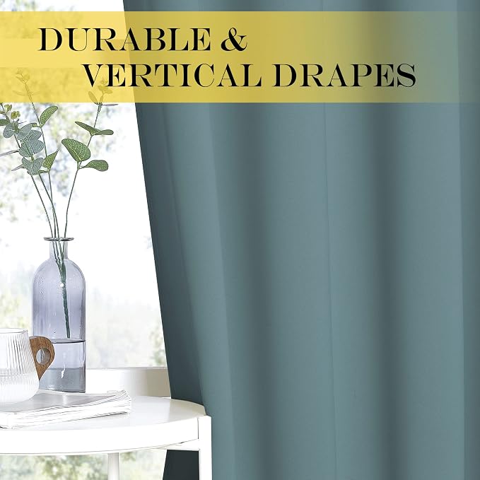NICETOWN Blackout Drapery Curtain Panel 90 inches Long - Image 4