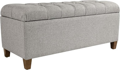 Homepop Home Decor Tufted Ainsley Button Storage Ottoman Bench - Image 9