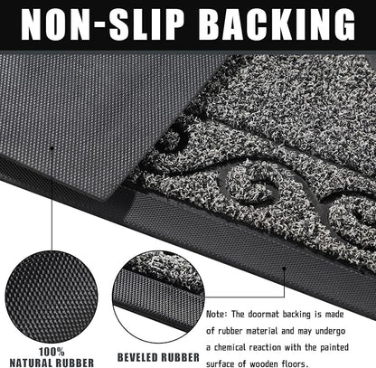 Yimobra Welcome Mats for Front Door 36x24, Heavy Duty Waterproof Outdoor Door - Image 3