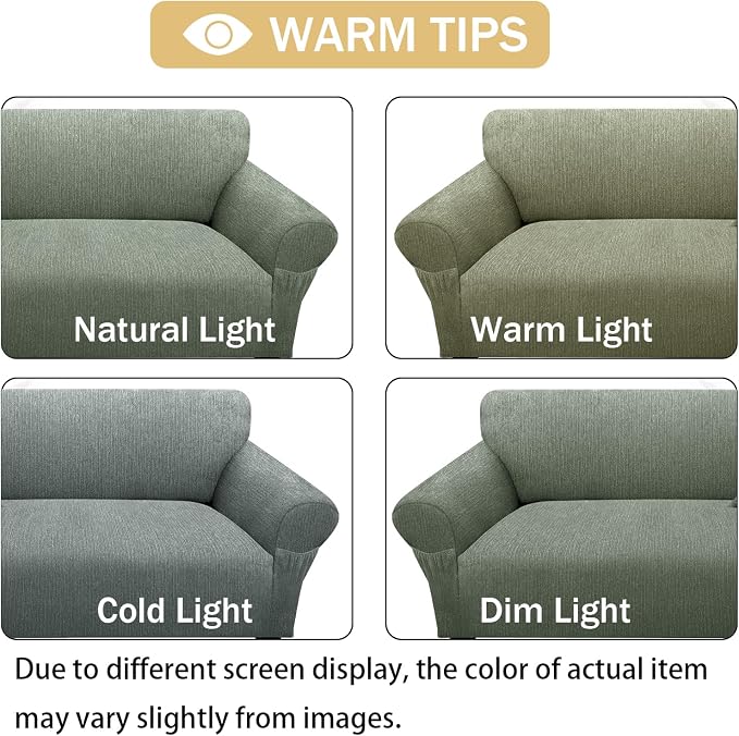 Sofa Slipcover with 2 Pillow Cover - Image 6