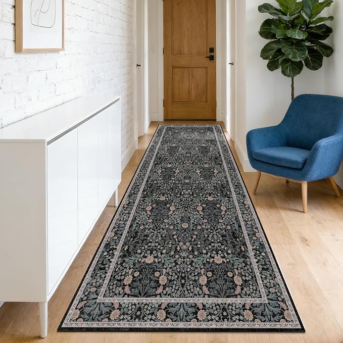 Washable 2'6" x 8' Runners for Hallways, Non Slip Long Floor Runner for Kitchen by Unknown