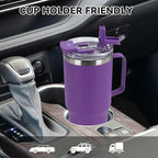 HASLE OUTFITTERS 30oz Tumbler Bulk with Handle, Insulated Travel Coffee Mug Set with Handle Leak-Proof Double Wall Stainless Steel Vacuum Tumblers Pack Metal Cup for Hot and Cold Drink