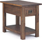 SIMPLIHOME Monroe Narrow Side Table – 14 inch Wide Solid Acacia Wood End Table by SimpliHome