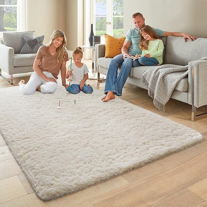 Ophanie 6x9 Area Rugs, Upgrade Non-Slip Fluffy Soft Rugs - Image 5