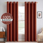 MIULEE 100% Blackout Linen Curtains by MIULEE