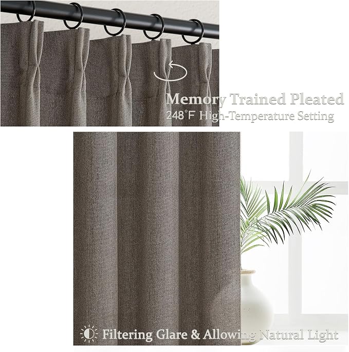 Chocolate Tart Extra Long 108 Inch Floor to Ceiling Curtains - Image 4