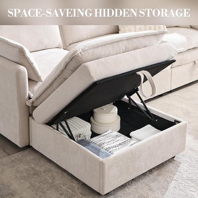85.83" Modular Sectional Cloud Couches - Image 4