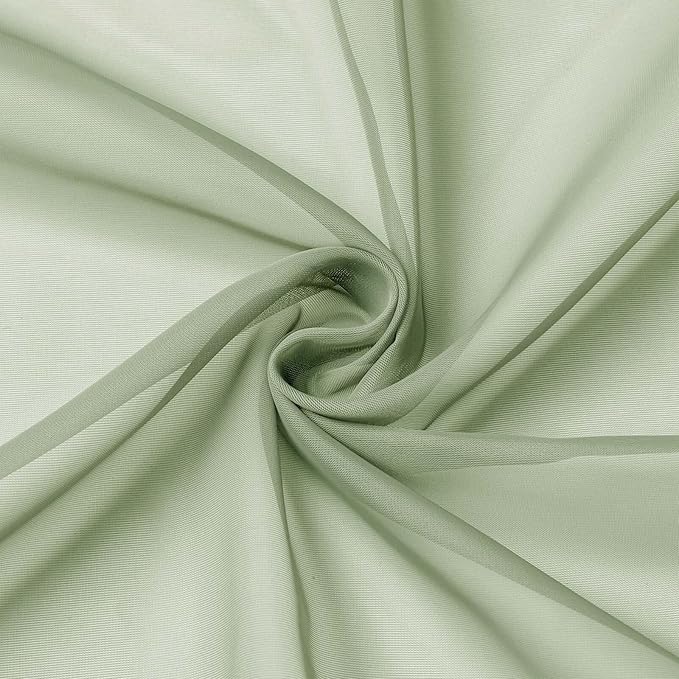 Cafe Curtains 36 Inch Length Tier 2 Pieces, Modern Soft Airy Sheer Kitchen - Image 9
