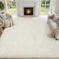 PLHXFR 6x9 Area Rugs Living Room: Fluffy Bedroom Rug Shag Carpet White | by PLHXFRSoftAreaRugs