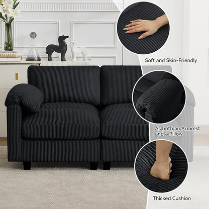 114'' Sectional 4 Seater Couch, Oversized Modular Couches - Image 3