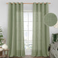 Linen Semi Sheer Curtains 96 Inches Long by LAMIT