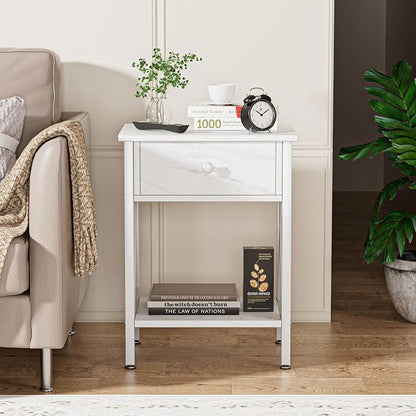 VECELO Nightstands Set of 2, Modern Bedside End Tables, Night Stands - Image 4