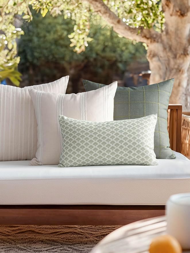 Crumbs Home Modern Farmhouse Fall Linen Indoor Outdoor Lumbar Pillow Cover Only - Image 3