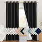 NICETOWN Vintage Open Linen Weave Flax Thermal Black Curtains by NICETOWN