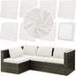 8Pcs Outdoor Cushion Covers, Elastic Patio Cushion Covers | Washable, by dreahoteztil