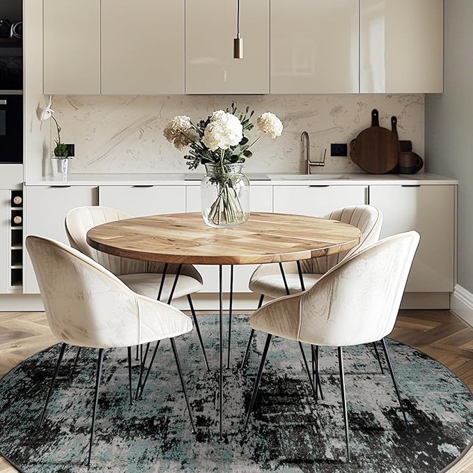 RELEANY Washable Round 8ft Area Rug - Image 2