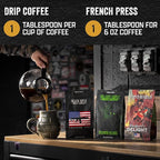 Black Rifle Coffee Company Blackbeard's Delight, 12oz Bag, Ground Coffee Dark Roast - Roasted Blend Made from Arabica Beans - Colombian & Brazilian Beans - Veteran Founded & American Made
