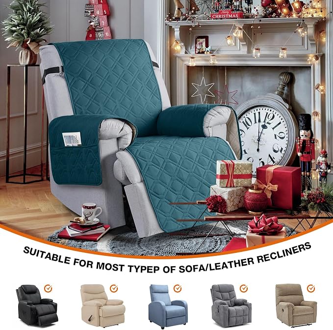 VANSOFY 100% Waterproof Recliner Chair Covers, Recliner Cover Non-Slip Dog - Image 5