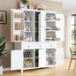 74.8''H High Freestanding Kitchen Pantry, Wooden Kitchen Organizers Cupboard by VilroCaz