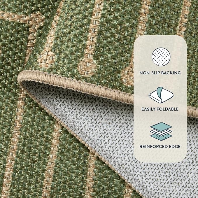 Lahome Neutral Easy Jute Outdoor Rug 5x7 - Image 5