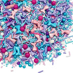 Manvscakes Sprinkles- Edible Cake and Cupcake Sprinkles with Assorted Shapes and Sizes for Parties, Metallic Sprinkle Mix for Cookies, Ice Cream, Cake and Cupcake Decorating, 4 oz (Mermaid)