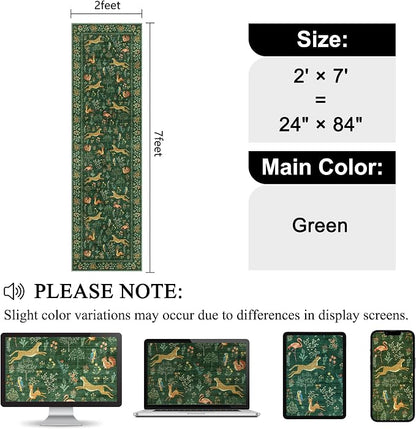 DUKINO 2x7 Runner Rug for Hallway, Washable Kitchen Rugs Non Slip, Stain - Image 2