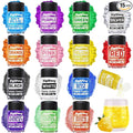 Edible Glitter Set - 15 Colors Food Grade Luster Dust, Edible Glitter Powder for Drinks, Cake Decorating, Chocolates, Fondant, Strawberries, Cupcakes, Candy, Cookie. Vegan - 5g/bottle