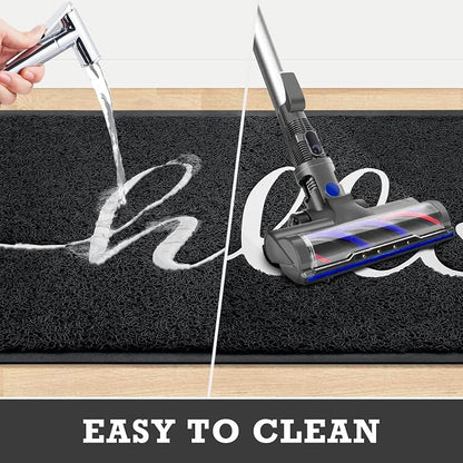 Black Door Mat Welcome Mats Outdoor Indoor Doormat - Image 6