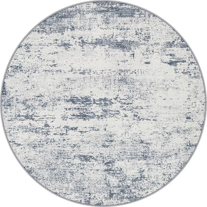 Round Area Rug Living Room: 6 ft Modern Washable Indoor Carpet | by FXRHLP
