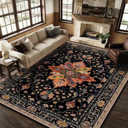 RELEANY Washable Area Rug, Large 9'x12', Water Repellent, Pet Friendly - Image 4