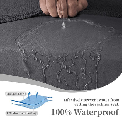 100% Waterproof Sectional Recliner Couch Covers - Image 4