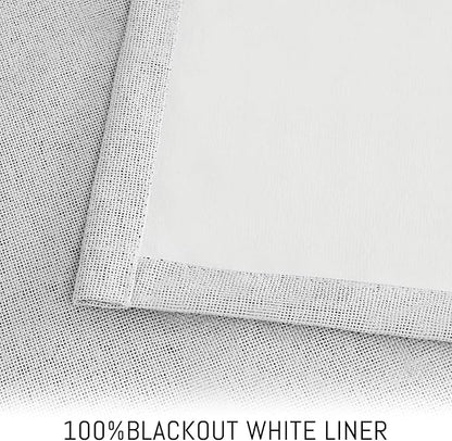 Yakamok White Linen Textured Curtains 84 Inches Long - Image 3