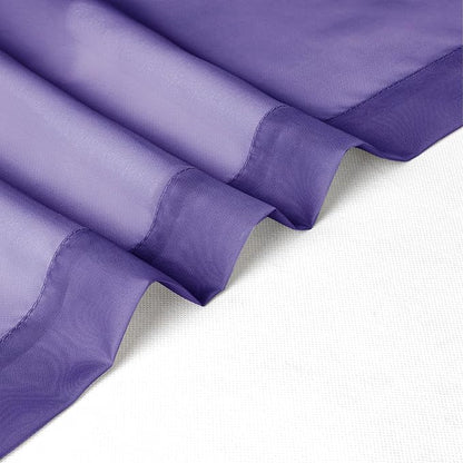 Chyhomenyc Purple Sheer Curtains 45 Inch Long 2 Panels, Light Filtering Rod - Image 7