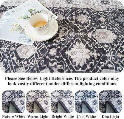 Washable 2x3 Entryway Area Rug: Vintage Soft Thin Door Mat - Image 3